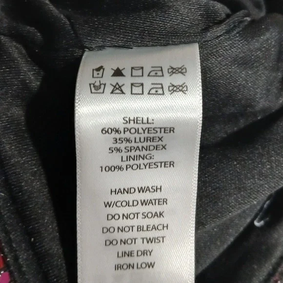 Sequin Strapless Top - Red - Picture 6 of 6